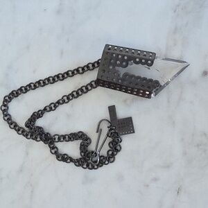 Kelly Wearstler Perforated Quartz Pendant Necklace
